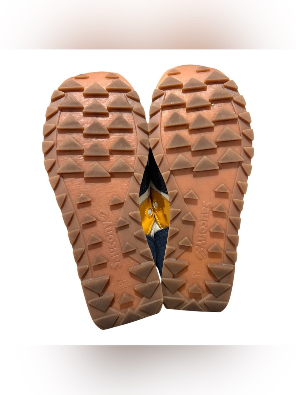 Saucony Men's Low Top Lace-Up Athletic Sneakers Navy/Beige/Yellow S70368-155 - Picture 7 of 7